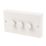 Varilight V-Dim 3-Gang 2-Way  Dimmer Switch  White