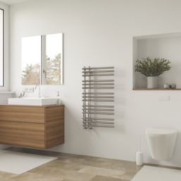 Azur 900mm x 500mm 1013BTU Chrome Flat Designer Towel Radiator