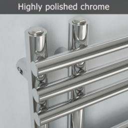 Azur 900mm x 500mm 1013BTU Chrome Flat Designer Towel Radiator