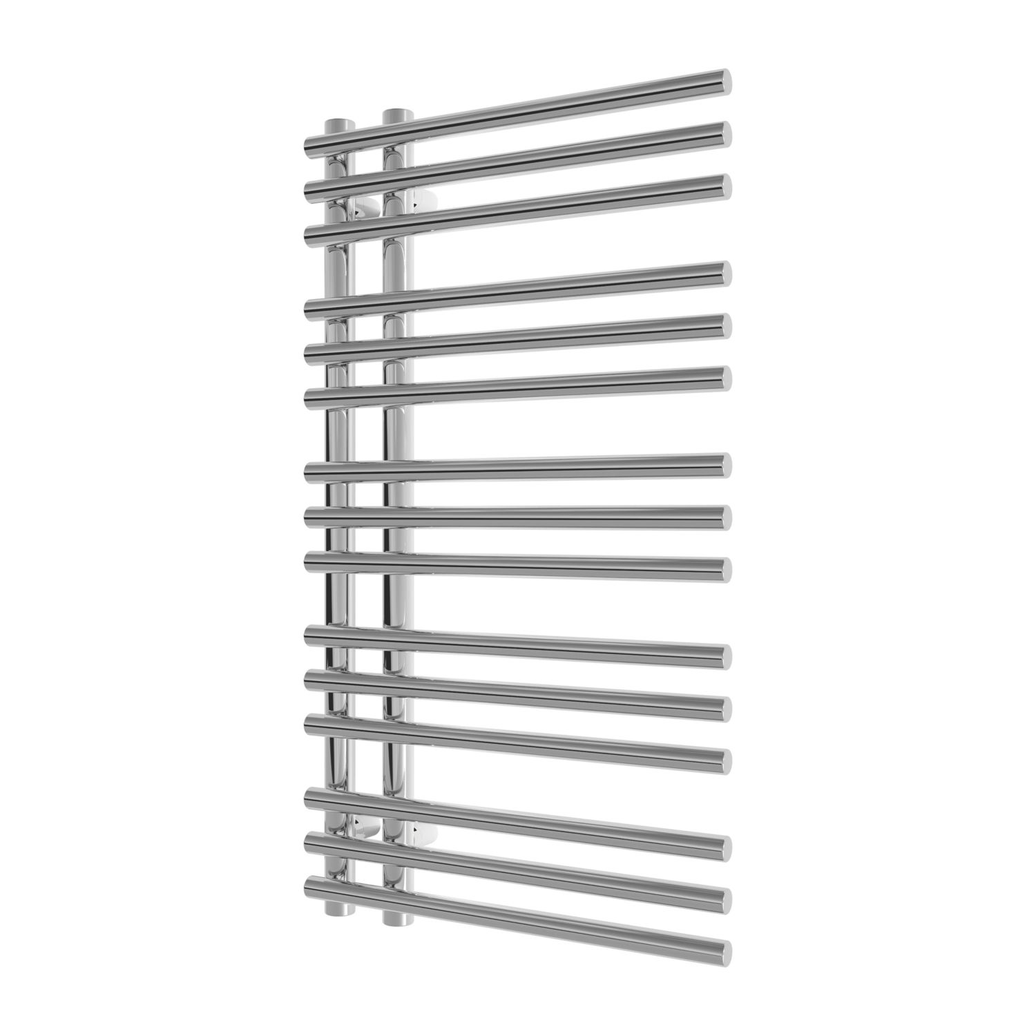 Azur 900mm x 500mm 1013BTU Chrome Flat Designer Towel Radiator (322AC)