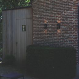 Lutec Mika Outdoor Wall Light Black