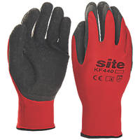 Site 440 Superlight Latex Gripper Gloves Red / Black X Large