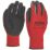 Site  Superlight Latex Gripper Gloves Red / Black X Large
