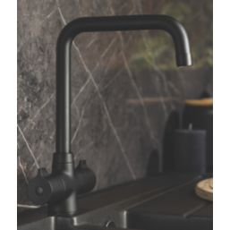 Streame by Abode Crescendo Quad Dual-Lever Mono Mixer Matt Black