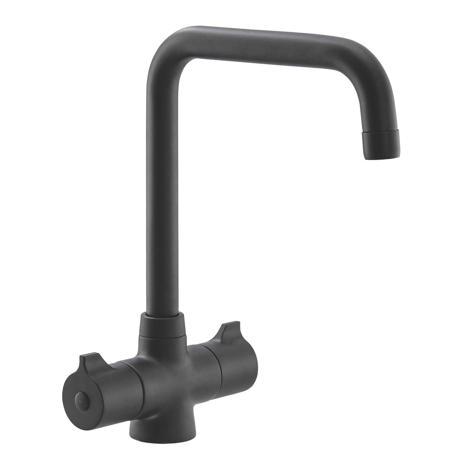 Streame by Abode Crescendo Quad Dual-Lever Mono Mixer Matt Black (322JM)