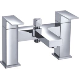 ETAL Avon Polished Chrome 152mm Deck Mounted Dual Control Manual Shower Mixer Tap