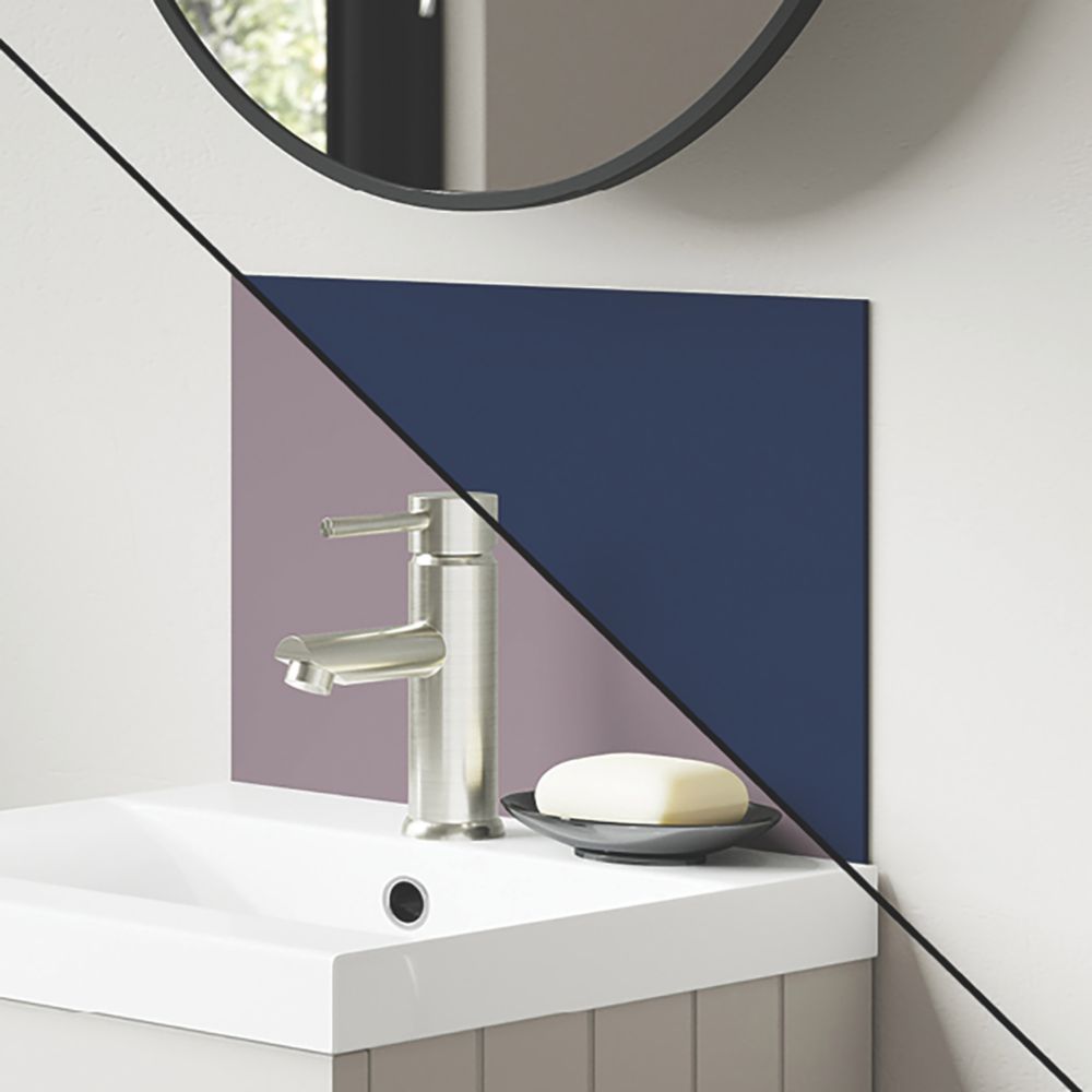 Splashwall Deep Sea / Smoked Rose Vanity Splashback Matt Blue / Purple 400mm x 250mm x 4mm