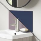 Splashwall Deep Sea / Smoked Rose Vanity Splashback Matt Blue/Purple 250mm x 400mm x 4mm