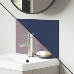 Splashwall Deep Sea / Smoked Rose Vanity Splashback Matt Blue/Purple 250mm x 400mm x 4mm