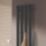 Reina 1200mm x 260mm 1372BTU Black Flat Designer Towel Radiator
