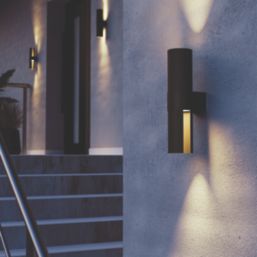 Eglo Montelauro Outdoor LED Wall Light Black 7W 800lm