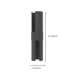 Eglo Montelauro Outdoor LED Wall Light Black 7W 800lm