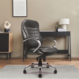 Nautilus Designs Santiago High Back Executive Chair Black
