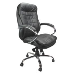 Nautilus Designs Santiago High Back Executive Chair Black