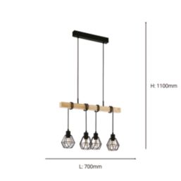 Eglo Southery Bar 2-Light Spotlight Gold