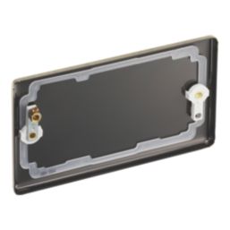 LAP  2-Gang Blanking Plate Antique Brass