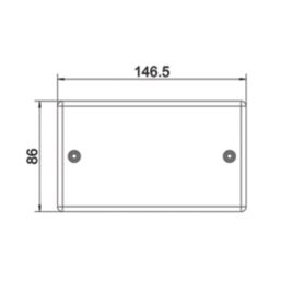 LAP  2-Gang Blanking Plate Antique Brass