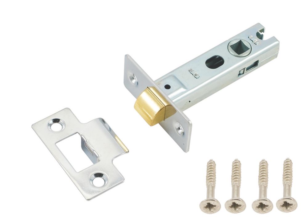 Smith & Locke Chrome Tubular Mortice Latch 76mm Case - 57mm Backset ...