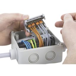 Wago 207-1431 3-Entry IPX8 Gelbox for Splicing Connectors Grey 4 Pack
