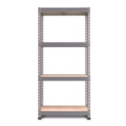 RB Boss Fastlok UDL/GALV 4-Tier Metal Garage Shelving Unit 750mm x 450mm x 1800mm