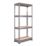 RB Boss Fastlok UDL/GALV 4-Tier Metal Garage Shelving Unit 750mm x 450mm x 1800mm