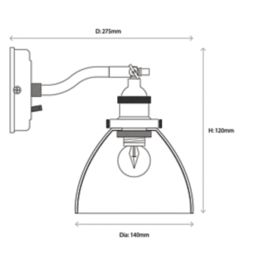 Quay Design Karlson Adjustable Wall Light Antique Brass