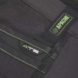 Apache Calgary Work Trousers Grey/Black 36" W 33" L