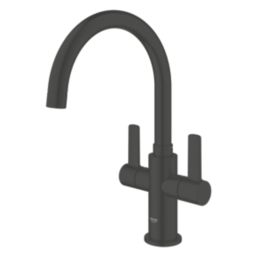 Grohe Start Dual Lever Kitchen Tap Matt Black