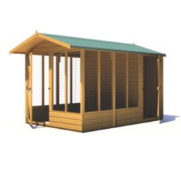 Shire  10' x 6' 6" (Nominal) Apex Shiplap T&G Timber Dog Kennel