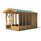 Shire  10' x 6' 6" (Nominal) Apex Shiplap T&G Timber Dog Kennel
