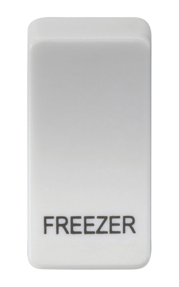 Knightsbridge 'FREEZER' Switch Cover White - Screwfix