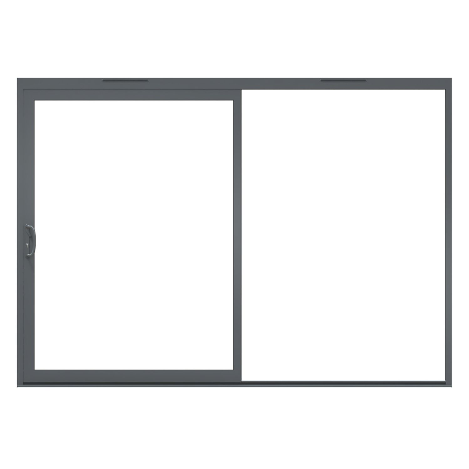 Green & Taylor Left-Handed Grey Metal Sliding Patio Door 2090mm x 2990mm (323CT)