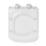 Croydex Leven Flexi-Fix Soft-Close with Quick-Release Square Toilet Seat Thermoset Plastic White