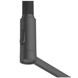 Clearwater Alasia Pull-Off Twin Spray Head Tap Matt Black