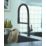 Clearwater Alasia Pull-Off Twin Spray Head Tap Matt Black