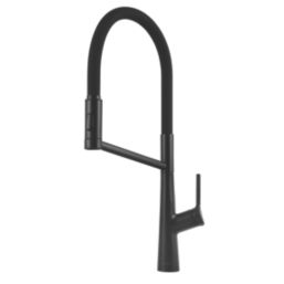 Clearwater Alasia Pull-Off Twin Spray Head Tap Matt Black
