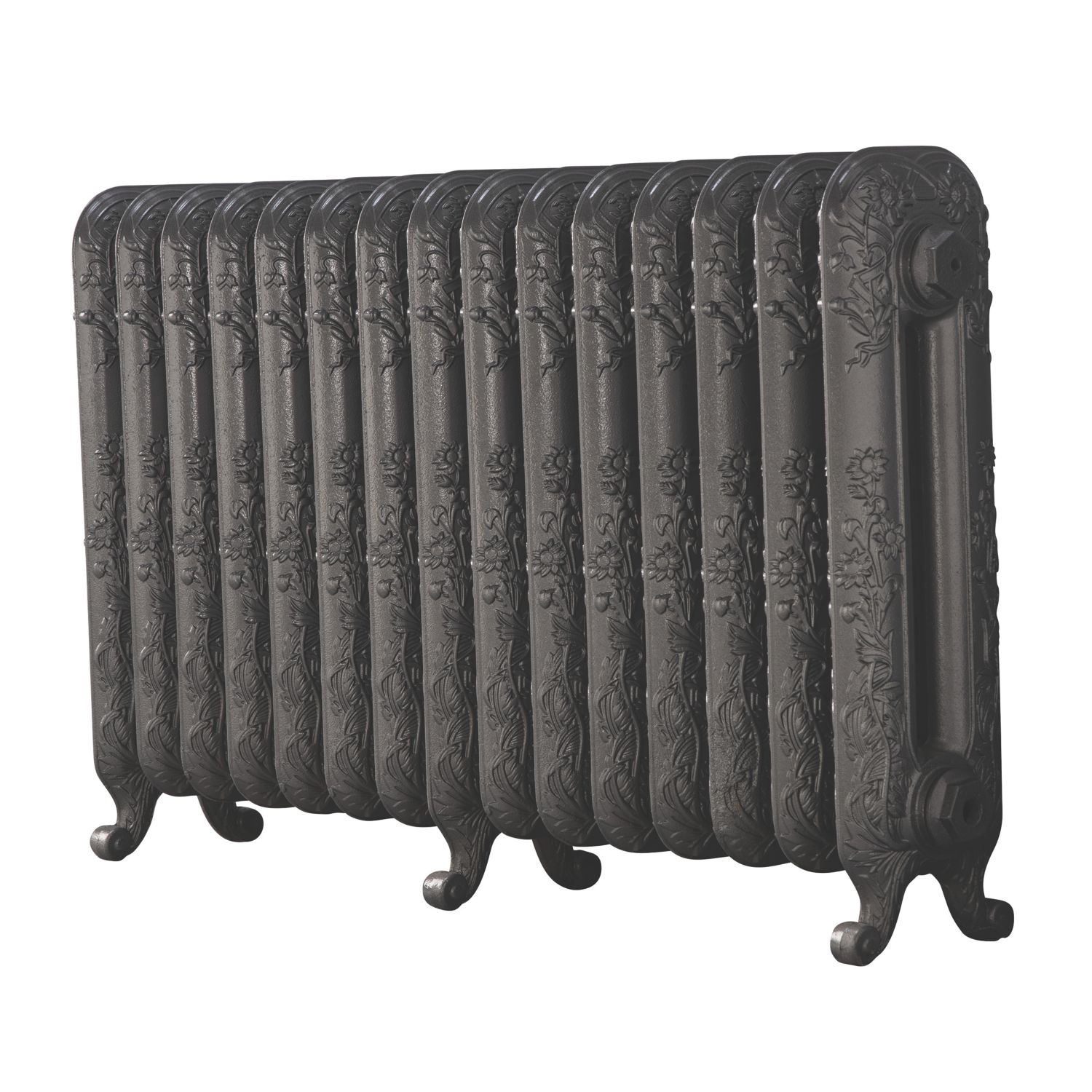 Arroll 597mm x 1009mm 5325BTU Cast Grey Cast Iron 2 Column Radiator (323KY)