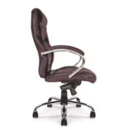 Nautilus Designs Sandown High Back Executive Chair Brown
