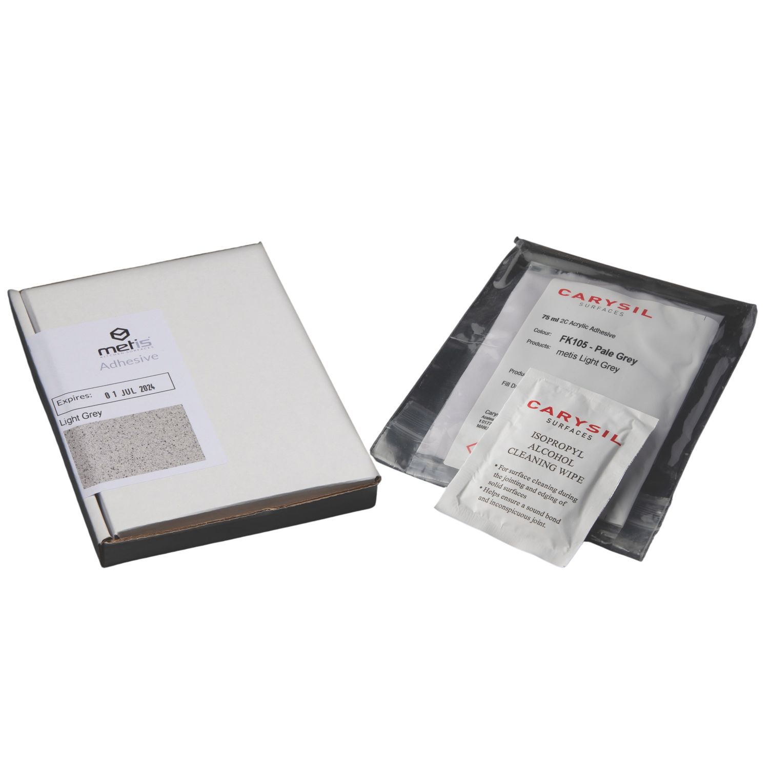 Metis Adhesive Sachet Light Grey (323PW)