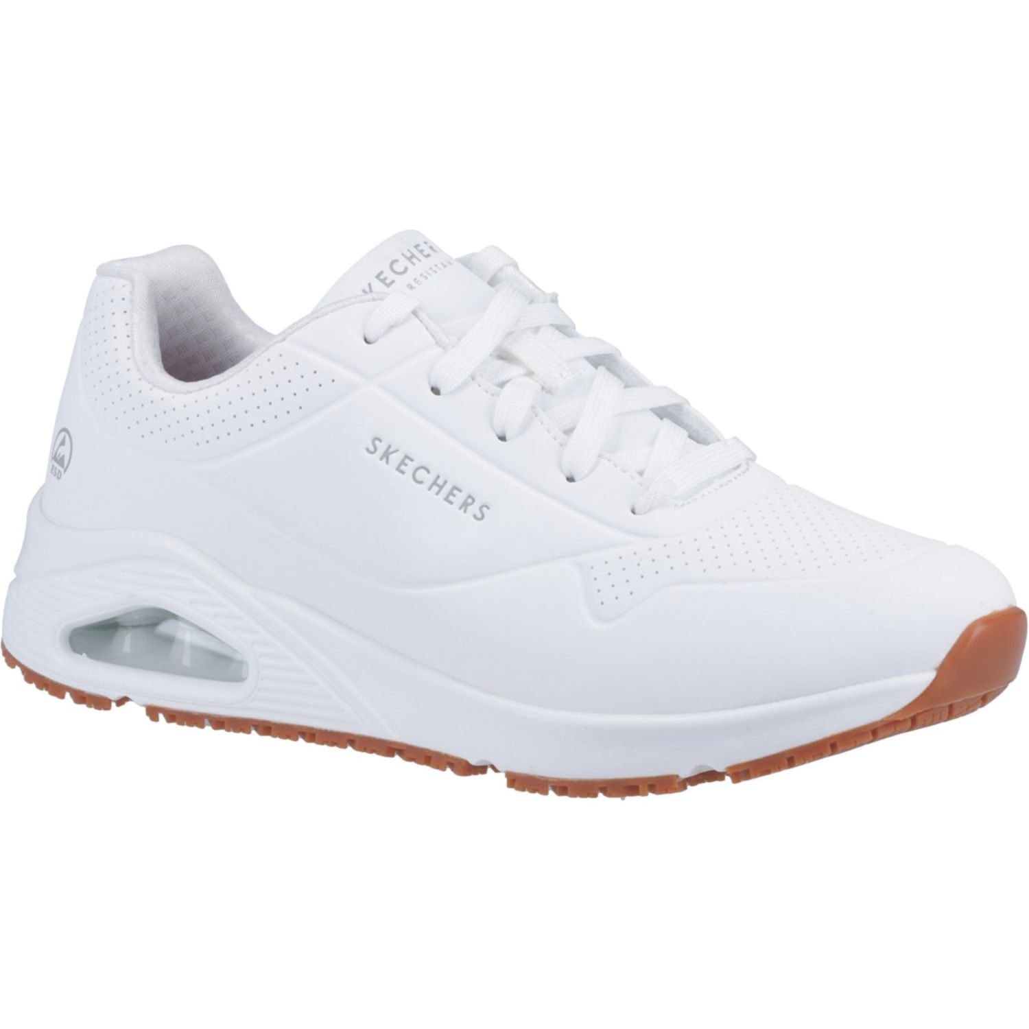 Skechers Relaxed Fit: Uno SR - Sutal Size 8 White Occupational Work Trainers (323XT)