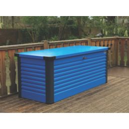 Trimetals B48 600Ltr 4' 6" x 2' 6" (Nominal) Metal Garden Storage Box Blue