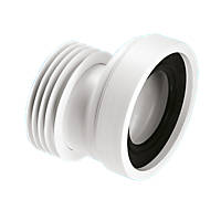 McAlpine  WC-CON4 20mm Offset WC Pan Connector White 110mm