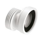 McAlpine  Rigid 20mm Offset Toilet Pan Connector White 120mm