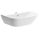 Smooth Y Round Cloakroom Basin 1 Tap Hole 450mm