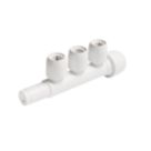 Hep2O  Plastic Push-Fit Reducing 3 Port Closed Spigot Manifold 22mm x 15mm