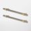 Essentials Dukkah T Bar Handles Antique Brass 257mm 2 Pieces