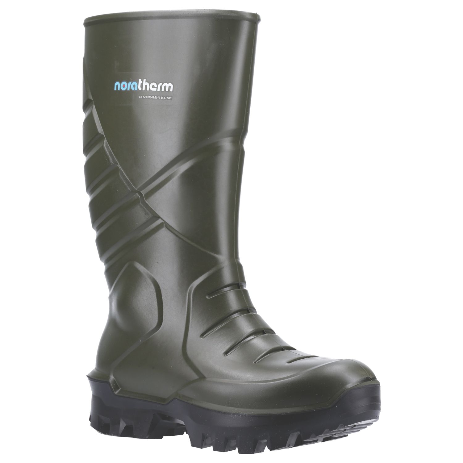 Nora Noratherm S5 Size 7 Green Steel Toe Cap Safety Wellies (324AU)