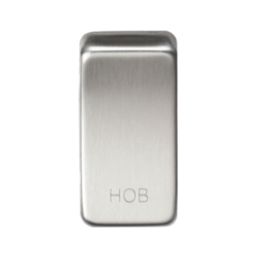 Knightsbridge 'HOB' Switch Cover Brushed Chrome