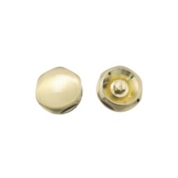 ETAL Danva 15mm x 1/2" Brushed Brass Straight & L/S Modern Thermostatic Radiator Valve & Lockshield