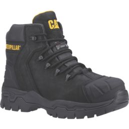 CAT Everett S3 WP Metal Free   Safety Boots Black Size 12